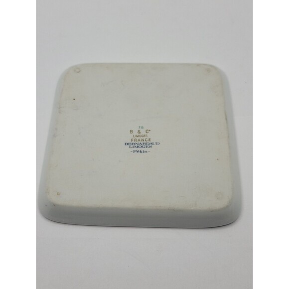 Limoges France Trinket Dish, Pekin Porcelain Tray, B & C Bernardaud Embossed... - Picture 3 of 8